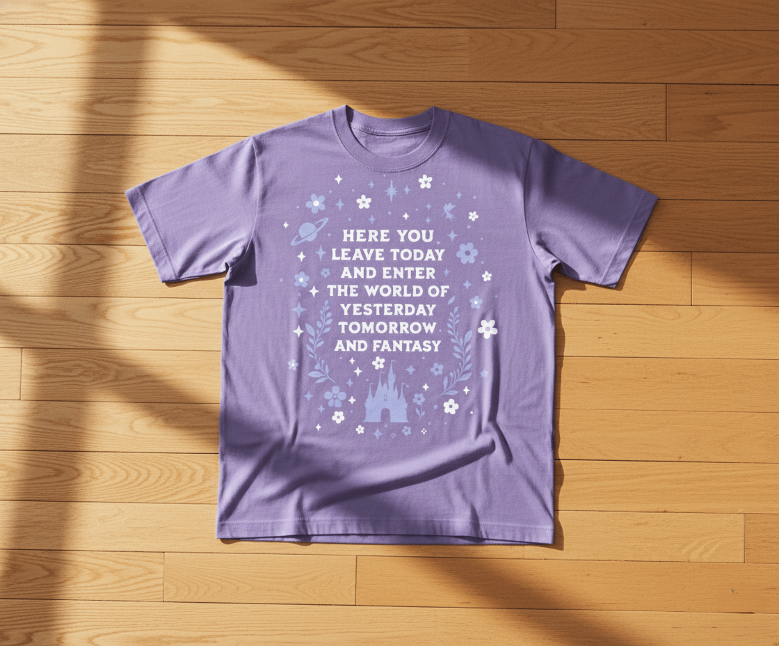 Yesterday Tomorrow and Fantasy Tee (Purple)