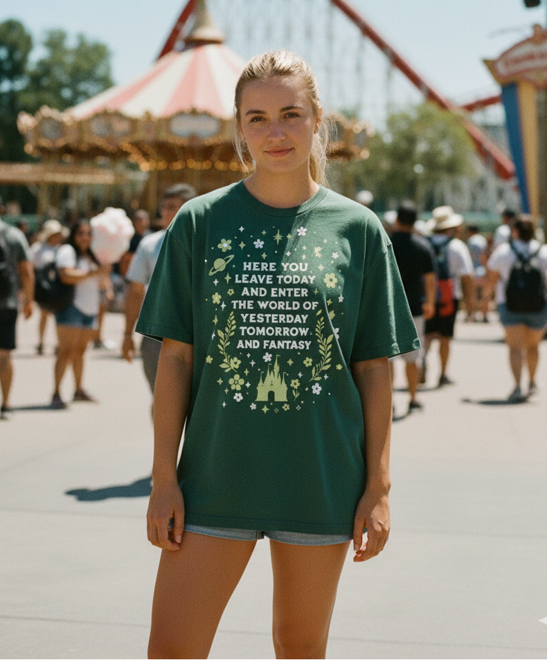 Yesterday Tomorrow and Fantasy Tee (Green)