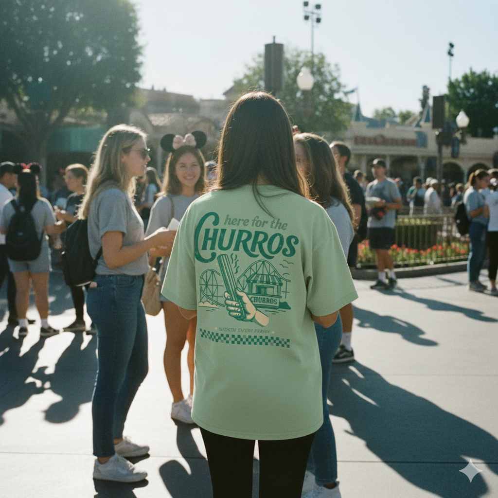 Here for the Churros (Sage Green)