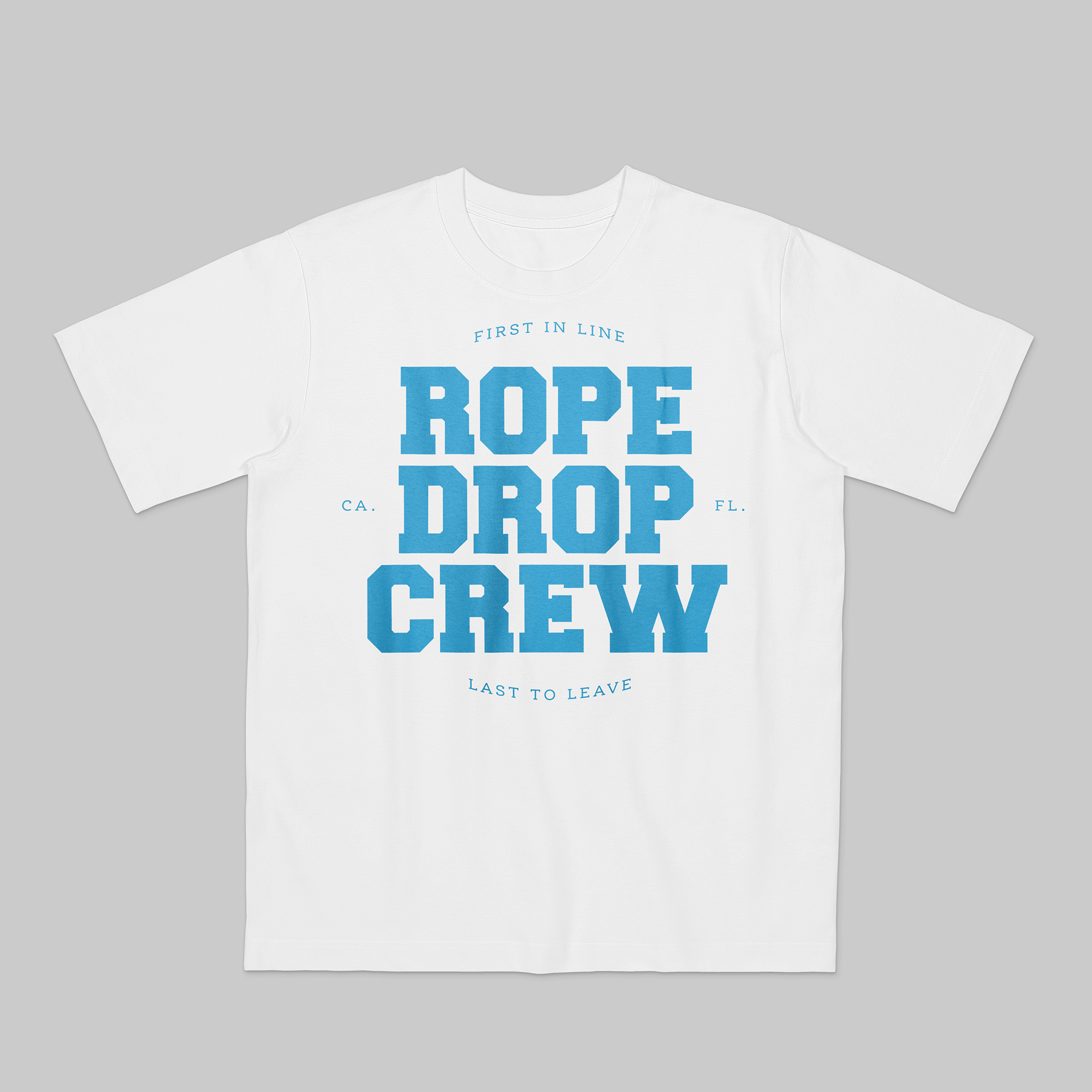 Rope Drop Crew (Blue on White)