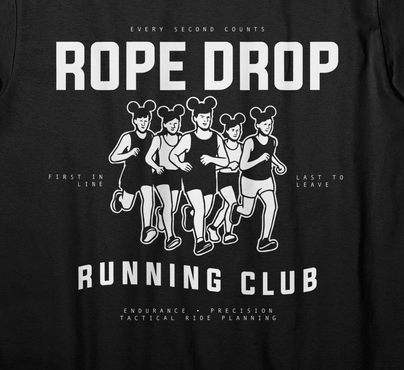 Rope Drop Running Club (Black)