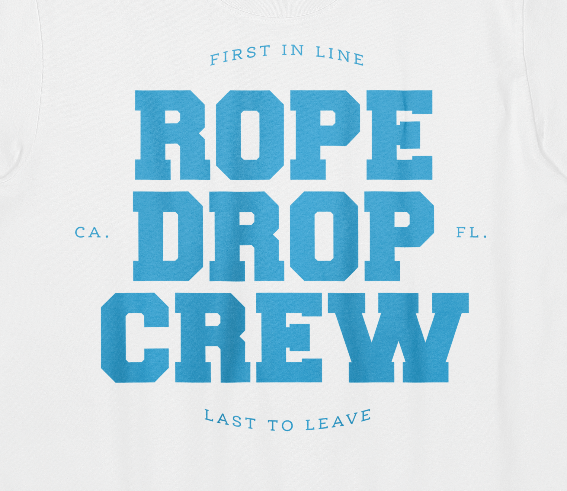 Rope Drop Crew (Blue on White)